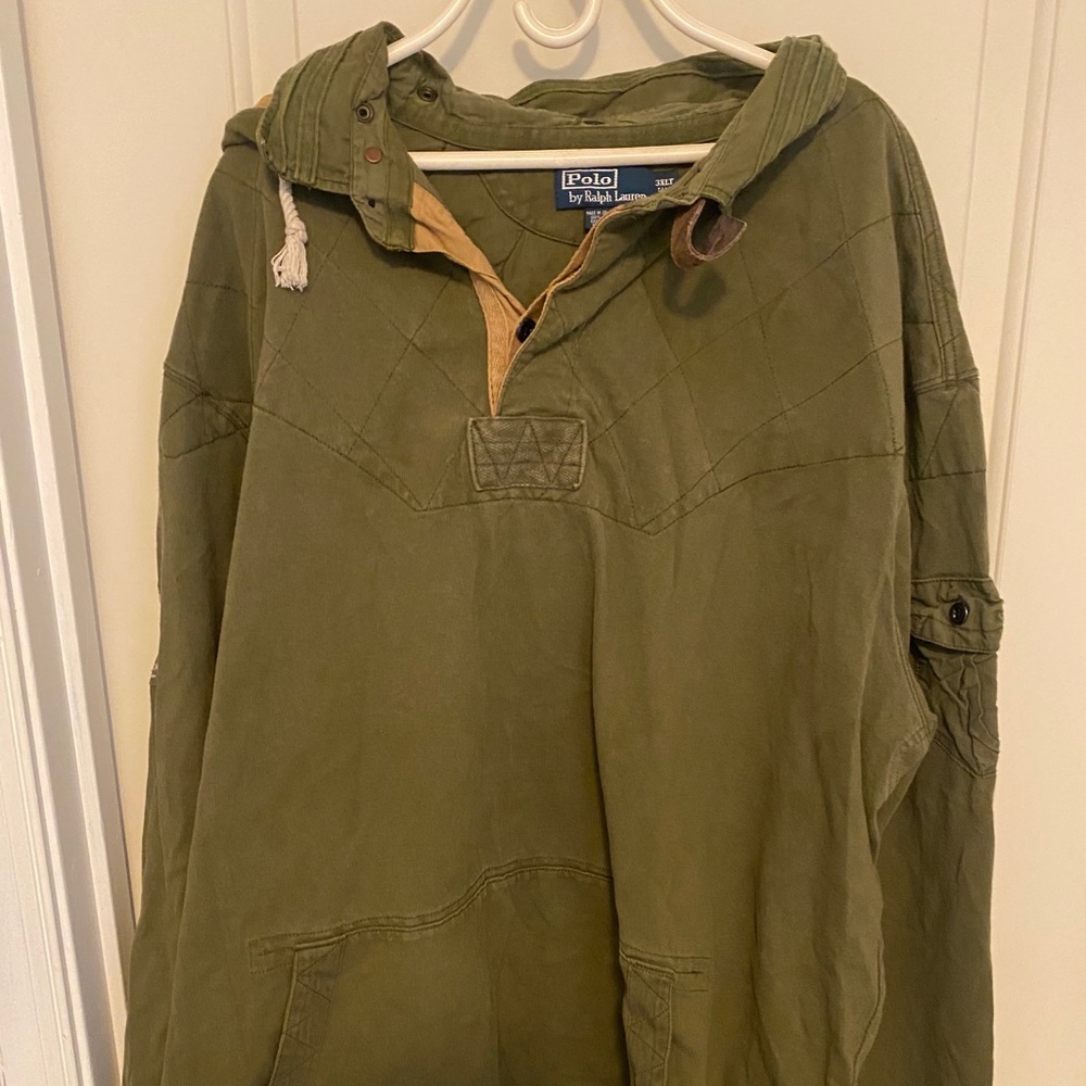 Big and Tall Rugby Shirt with hood